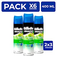 Gillete Sensitive Gel Afeitado Mach3 400ml 2 unidades PackX3